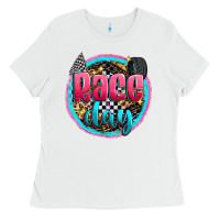 White race day Ladies Tee - Zillion Design Studio