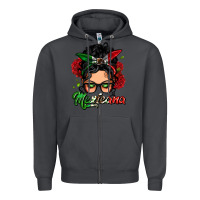 Smoke mexicana woman messy bun Zipper Hoodie - LillyAllenDesigns