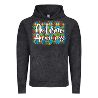 Vintage Black autism awareness puzzle background Vintage Hoodie - Artiststas