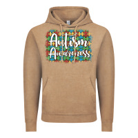 Vintage Coffee autism awareness puzzle background Vintage Hoodie - Artiststas