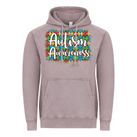 Vintage Zinc autism awareness puzzle background Vintage Hoodie - Artiststas