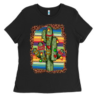 Black Christmas cactus Ladies Tee - JahusDesignShop