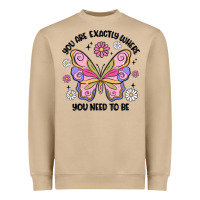 Mushroom you are exactly where you need to be Heavyweight Sweatshirt - MaliasSmallBusiness