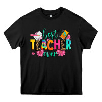 Black best teacher ever Heavy Core Tee - Zillion Design Studio