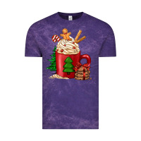 Cloud Purple Christmas coffee Vintage Tee - Jasminsmagicworld