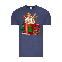 Vintage Denim Christmas coffee Vintage Tee - Jasminsmagicworld
