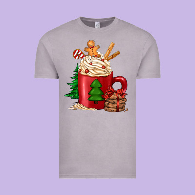 Christmas Coffee Vintage Tee Designed By Jasminsmagicworld