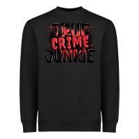 Black true crime junkie Heavyweight Sweatshirt - MaliasSmallBusiness
