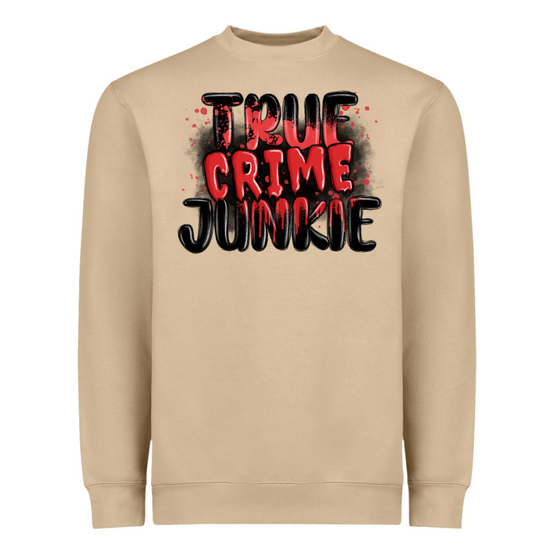 True Crime Junkie Heavyweight Sweatshirt by MaliasSmallBusiness | Teevron