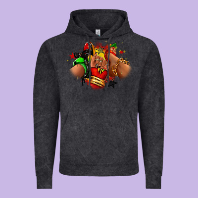 Juneteenth Sneaker And Heel Afro Woman Vintage Hoodie Designed By Ranaportraitstore