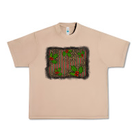Burro christmas plaid leopard mistletoe background Urban Heavy Tee - BarkalooDesign
