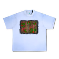 Grape Ice christmas plaid leopard mistletoe background Urban Heavy Tee - BarkalooDesign