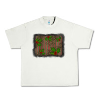 Christmas Plaid Leopard Mistletoe Background Urban Heavy Tee | Teevron
