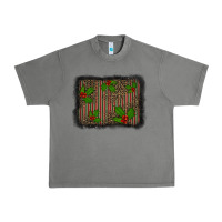 Tornado christmas plaid leopard mistletoe background Urban Heavy Tee - BarkalooDesign