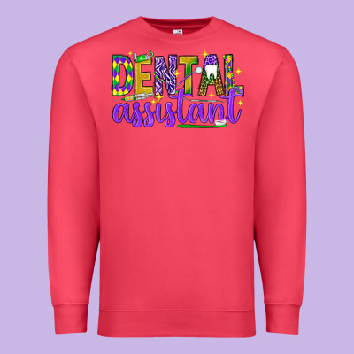 Mardi Gras Dental Assistant Premium Sweatshirt Designed By Nancycooperartshop