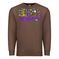 Chestnut Mardi Gras Dental Assistant Premium Sweatshirt - NancyCooperArtShop