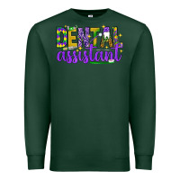 Sports Green Mardi Gras Dental Assistant Premium Sweatshirt - NancyCooperArtShop
