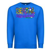 True Royal Mardi Gras Dental Assistant Premium Sweatshirt - NancyCooperArtShop