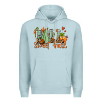 Blue Mist Fall sweet Fall Premium Hoodie - NancyCooperArtShop