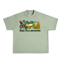 Oil Green peace love st patricks Urban Heavy Tee - AdoDesignShop