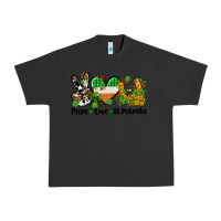 Pigment Black peace love st patricks Urban Heavy Tee - AdoDesignShop