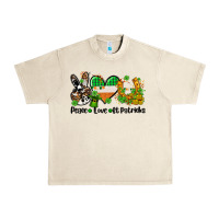 Sandshell peace love st patricks Urban Heavy Tee - AdoDesignShop