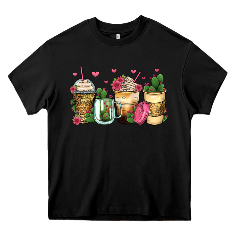 Cactus Coffee Cups Heavy Core Tee by Zillion Design Studio | Teevron