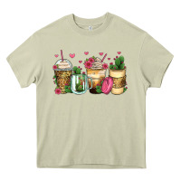 Mossy cactus coffee cups Heavy Core Tee - Zillion Design Studio