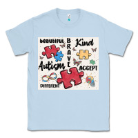 Dusty Blue autism Classic Tee - MaliasSmallBusiness