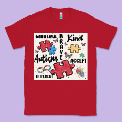 Autism Classic Tee Designed By Maliassmallbusiness