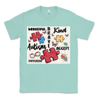 Seafoam autism Classic Tee - MaliasSmallBusiness