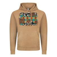 Vintage Camel autism awareness leopard cowhide background Vintage Hoodie - Artiststas