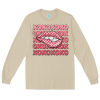 Mushroom xoxo checker lips Long Sleeve Tee - MaliasSmallBusiness