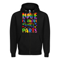 Black love is about hearts not parts Zipper Hoodie - LillyAllenDesigns