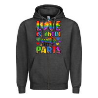 Charcoal Heather love is about hearts not parts Zipper Hoodie - LillyAllenDesigns