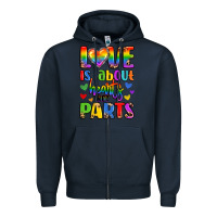 Navy love is about hearts not parts Zipper Hoodie - LillyAllenDesigns