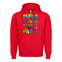 Red love is about hearts not parts Zipper Hoodie - LillyAllenDesigns
