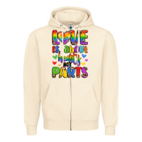 Love Is About Hearts Not Parts Zipper Hoodie | Teevron