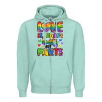 Seafoam love is about hearts not parts Zipper Hoodie - LillyAllenDesigns