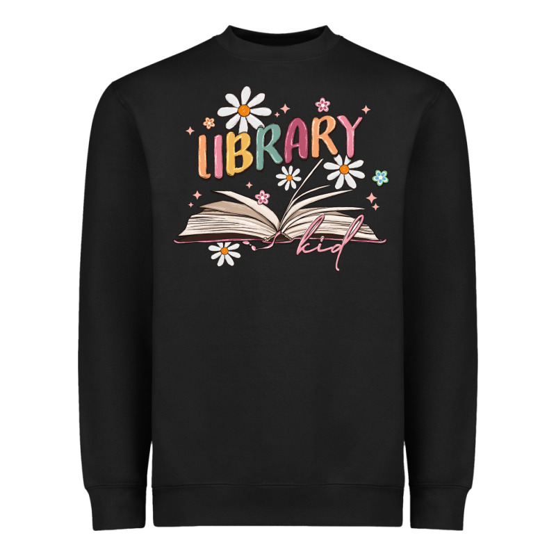 Library Kid Heavyweight Sweatshirt by MaliasSmallBusiness | Teevron