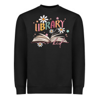 Black library kid Heavyweight Sweatshirt - MaliasSmallBusiness