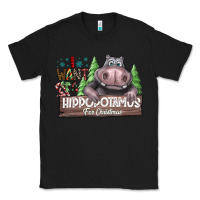 Black IWant Hippopota maps For Christmas Classic Tee - CowhideDigitalArt