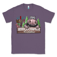 Lavender IWant Hippopota maps For Christmas Classic Tee - CowhideDigitalArt