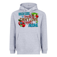 Heather Grey because teachers cant live on apples alone Heavyweight Hoodie - NancyCooperArtShop