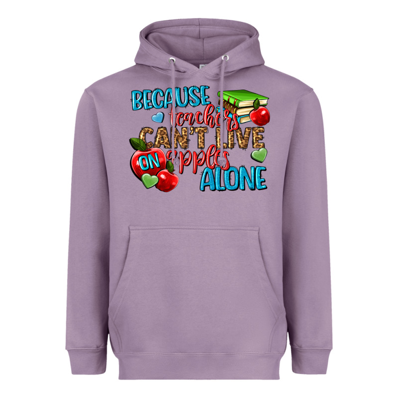 Because Teachers Cant Live On Apples Alone Heavyweight Hoodie by NancyCooperArtShop | Teevron
