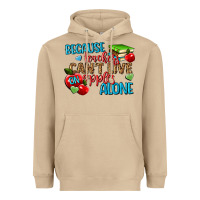 Mushroom because teachers cant live on apples alone Heavyweight Hoodie - NancyCooperArtShop