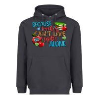 Smoke because teachers cant live on apples alone Heavyweight Hoodie - NancyCooperArtShop