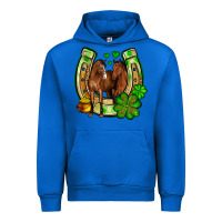 Cobalt St. Patrick's Day horse horseshoe Urban Hoodie - OliviaCreatesArt