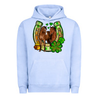 Pigment Grape Ice St. Patrick's Day horse horseshoe Urban Hoodie - OliviaCreatesArt
