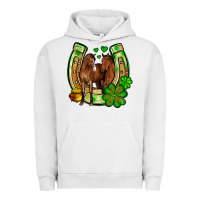 Pigment Lunar Rock St. Patrick's Day horse horseshoe Urban Hoodie - OliviaCreatesArt